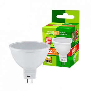 Лампа светодиодная Jazzway  GU5.3 5Вт 3000K PLED-ECO-JCDR 5W 3000K