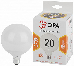 Лампа светодиодная Эра Стандарт E27 20Вт 2700K LED G120-20W-2700K-E27