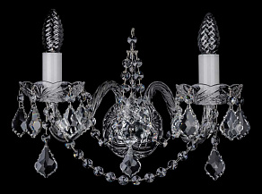 Бра Bohemia Ivele Crystal 1411 1411B/2/195XL/Ni/Leafs