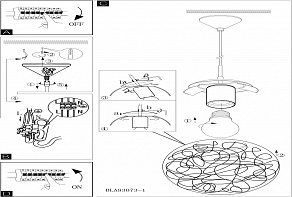 Подвесной светильник Eglo Luberio 93073