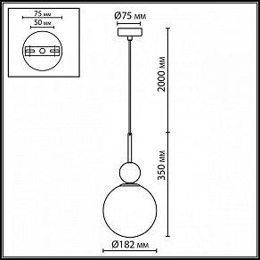 Подвесной светильник Odeon Light MIDCENT 6625/1A