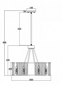 Светильник на штанге Maytoni Solar MOD087PL-06G
