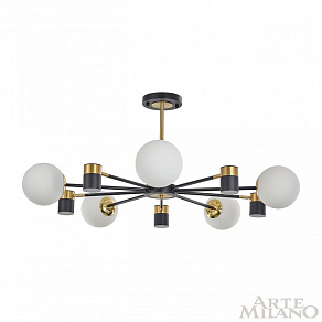 Люстра на штанге Arte Milano Ferrara-71040 274802/10 BK/GD