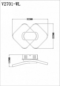 Бра Moderli Vivienne V2701-WL