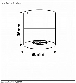Накладной светильник Lucide Bodi 09100/01/31