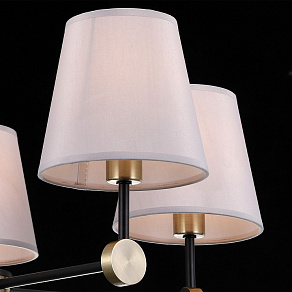 Люстра на штанге ILLUMICO CASTOR IL0394-5CSQ-24 BK AB CASTOR