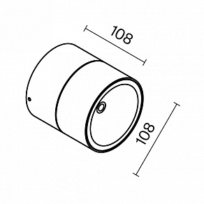 Накладной светильник Maytoni Spin O310CL-L12W3K