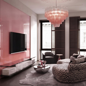 Подвесная люстра Loft it Murano 10580/800 Clear pink