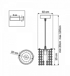 Подвесной светильник Lightstar Cristallo 795312