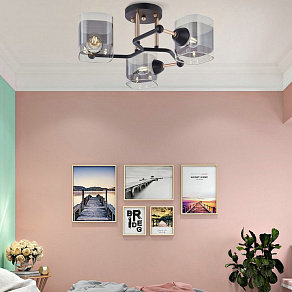 Потолочная люстра Arte Milano AMALFI-324308 324308/3 BK+FG
