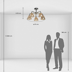 Люстра на штанге De City Альфа 324017905