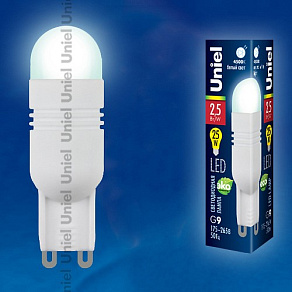 Лампа светодиодная Uniel CRZ02WH G9 2Вт 4500K 07346