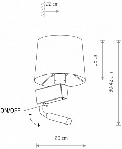 Бра с подсветкой Nowodvorski Chillin 8214