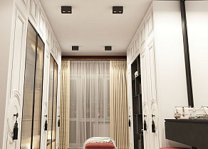 Накладной светильник Denkirs DK3030 DK3085-BK+RD