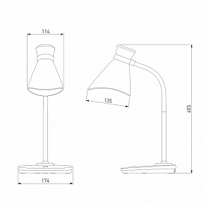 Настольная лампа офисная Eurosvet School 01077/1 зеленый
