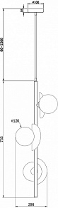 Подвесная люстра Freya Sepia FR5391PL-03CFL