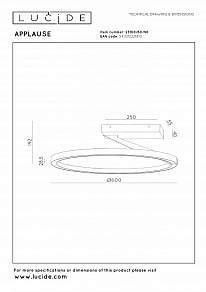 Светильник на штанге Lucide Applause 23100/60/96