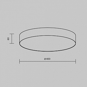 Накладной светильник Maytoni Zon C032CL-45W2.7K-RD-W