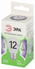 Лампа светодиодная Эра Green Line E27 12Вт 6500K LED P45-12W-865-E27 GL