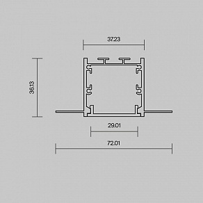 Профиль встраиваемый Maytoni Led Strip  636011