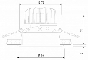 Встраиваемый светильник Elektrostandard Osti 25081/LED