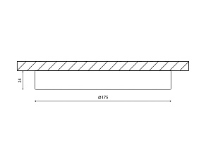 Накладной светильник DesignLed KH KH-R175-15-NW