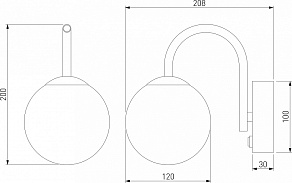 Бра Bogate's Brook 360/1 хром