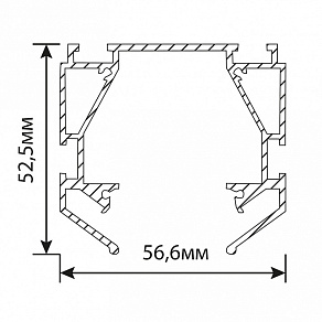 Профиль-держатель встраиваемый Feron S26 48286