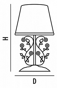 Настольная лампа декоративная Lightstar Aiola 785910