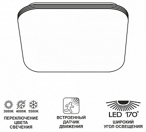 Накладной светильник Citilux Симпла CL714K24SV