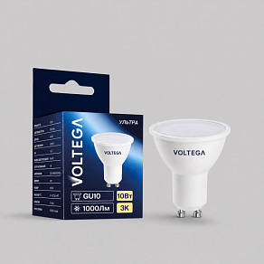 Лампа светодиодная Voltega Simple GU10 10Вт 3000K 3097