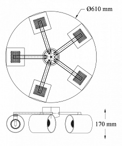 Потолочная люстра Maytoni Belinda MOD504-05-N