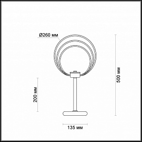 Настольная лампа декоративная Odeon Light Alfi 4024/46TL