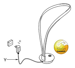 Настольная лампа декоративная Globo Una 67810T