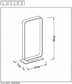 Настольная лампа декоративная Lucide Mika 79501/05/30