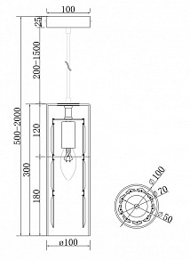 Подвесной светильник Maytoni Wonderland MOD313PL-01CH