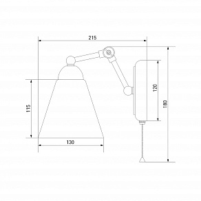 Бра Eurosvet Nigella 70052/1 серый/серебро