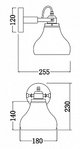 Бра Freya Lorenza FR4171-WL-01-B