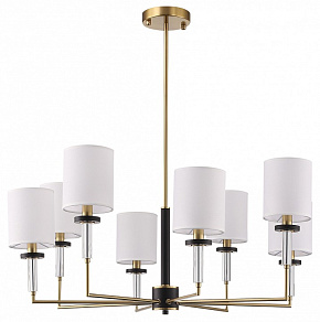 Люстра на штанге ST-Luce BLACK+BRASS SL1404.303.08