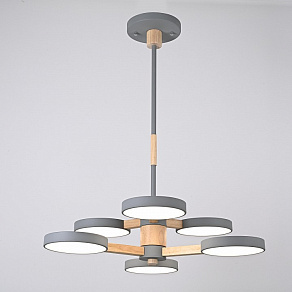 Люстра на штанге Imperiumloft TURNA Gray TURNA-DBL01