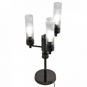 Настольная лампа декоративная AM-Group INDIGO INDIGO TL3 PEARL BLACK