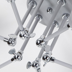 Люстра на штанге Eurosvet Nigella 70052/6 серый/серебро