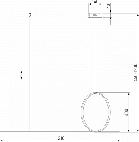 Подвесной светильник Eurosvet Mist 90266/1 золото