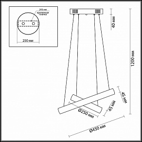 Подвесной светильник Odeon Light Constance 4603/54LA