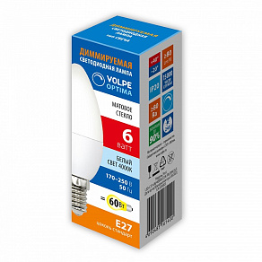 Лампа светодиодная Uniel OPTIMA DIM E14 6Вт 4000K UL-00009226