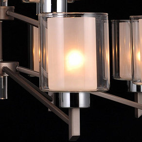 Подвесная люстра Natali Kovaltseva Double DOUBLE 81049-12C  ANTIQUE SILVER