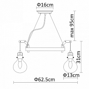 Подвесная люстра Divinare Houston 1001/16 SP-6