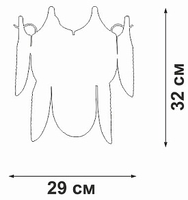 Накладной светильник Vitaluce V5813 V5813-8/1A