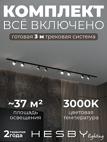 Комплект трековый Hesby Lighting Skylite №13 HSBL_kompl_S013_NI3B3K