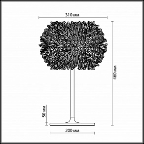 Настольная лампа декоративная Odeon Light Esma 2755/1T